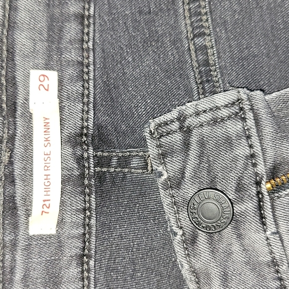 Levi's jeans 721 high rise skinny size 29 - Picture 8 of 11